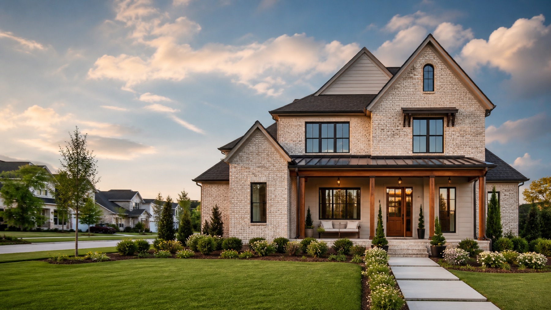 Editorial new-construction home inspired by Locust Grove, Georgia